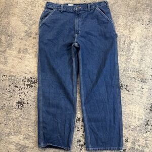 Vintage Carhartt Carpenter Jeans Size 38x30 Dungarees Style Workwear